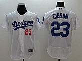Los Angeles Dodgers #23 Kirk Gibson White 2016 Flexbase Authentic Collection Stitched Jersey,baseball caps,new era cap wholesale,wholesale hats
